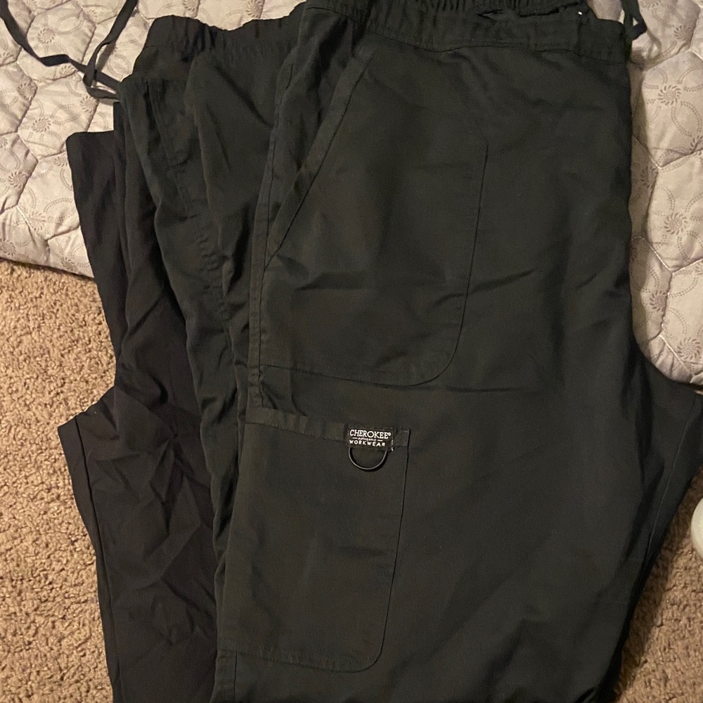 Cherokee black Cargo Pants 2 pair